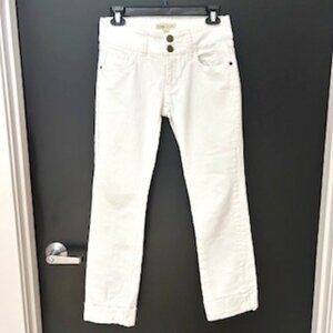White CAbi Skinny Jeans